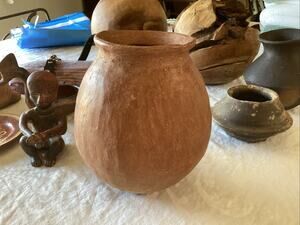 Primitive Handmade Native Mexican Tarahumara Olla Water Jug Pot